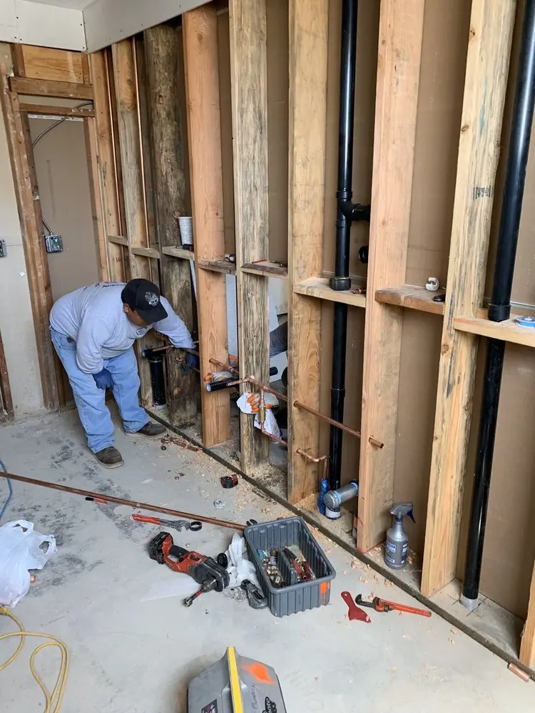 Commercial rough-in plumbing for Water Heater Replacement in Penn Quarter